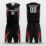 Shadow Flame Sublimated Basketball Team Uniform