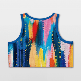 Custom Colorful Black Women Crop Tops