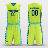 Blue&Green Sublimated Basketball Set
