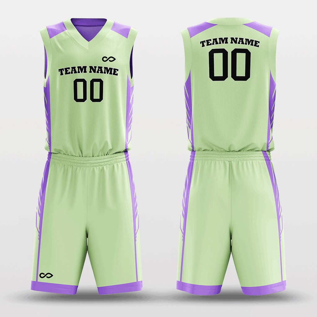 Purple&Green Reversible Basketball Set