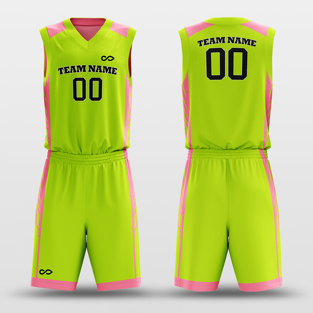 Pink&GreenReversible Basketball Set