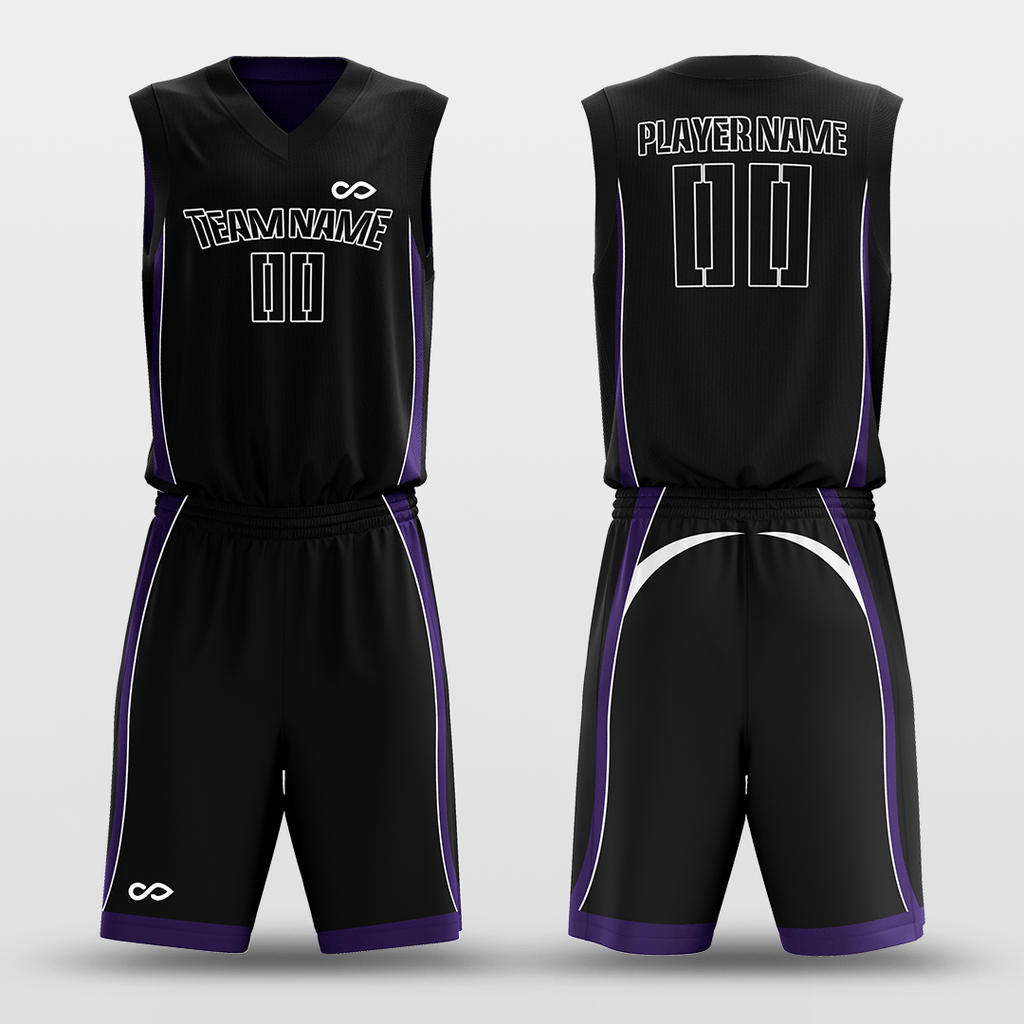 Black&Purple Reversible Basketball Set