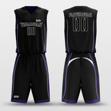 Black&Purple Reversible Basketball Set