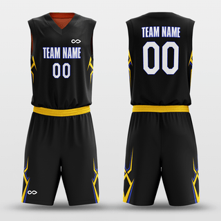 Orange&Black Sublimated Basketball Set