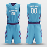 Purple&Blue Reversible Basketball Set