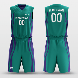 Purple&Green Reversible Basketball Set