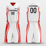 Red&White Reversible Basketball Set