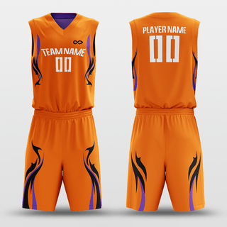 Purple&OrangeReversible Basketball Set