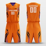 Purple&OrangeReversible Basketball Set