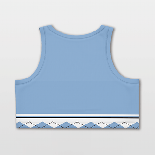 Custom Carolina Blue Women Crop Tops