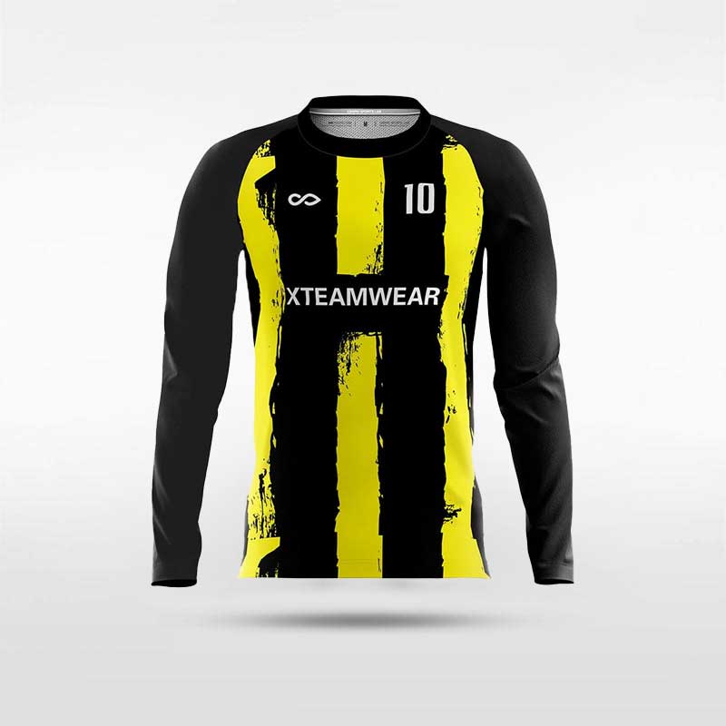 Yellow and Black Soccer Jersey
