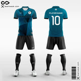 Geo - Custom Striped Sublimation Soccer Kits Short Sleeve