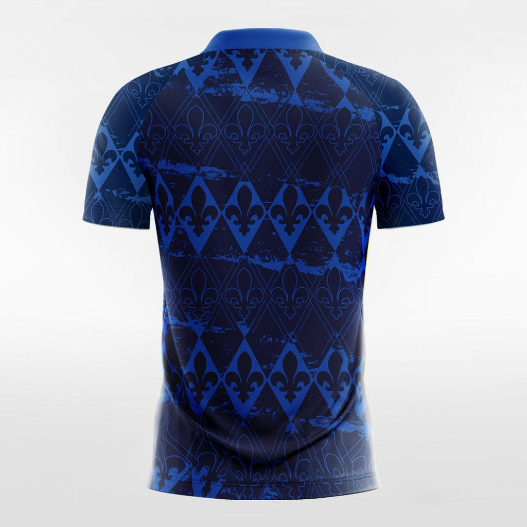 Navy Blue Men's Team Soccer Jersey Design