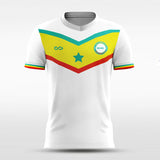 White & Yellow Wonder Soccer Jersey