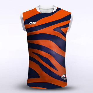 Orange Jungle Sublimated Football Vest