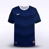 Custom Navy Blue Kid's Sublimated Soccer Jersey
