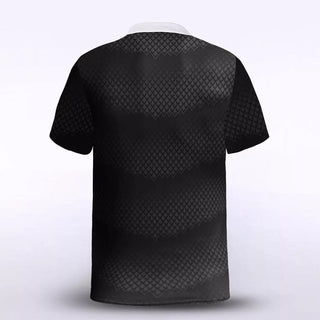 Black Kid's Team Soccer Jersey Design