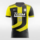 Custom Yellow & Black Men's Soccer Jersey