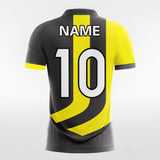 Yellow & Black Men's Team Soccer Jersey Design