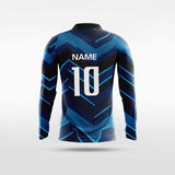 blue soccer jersey long sleeve