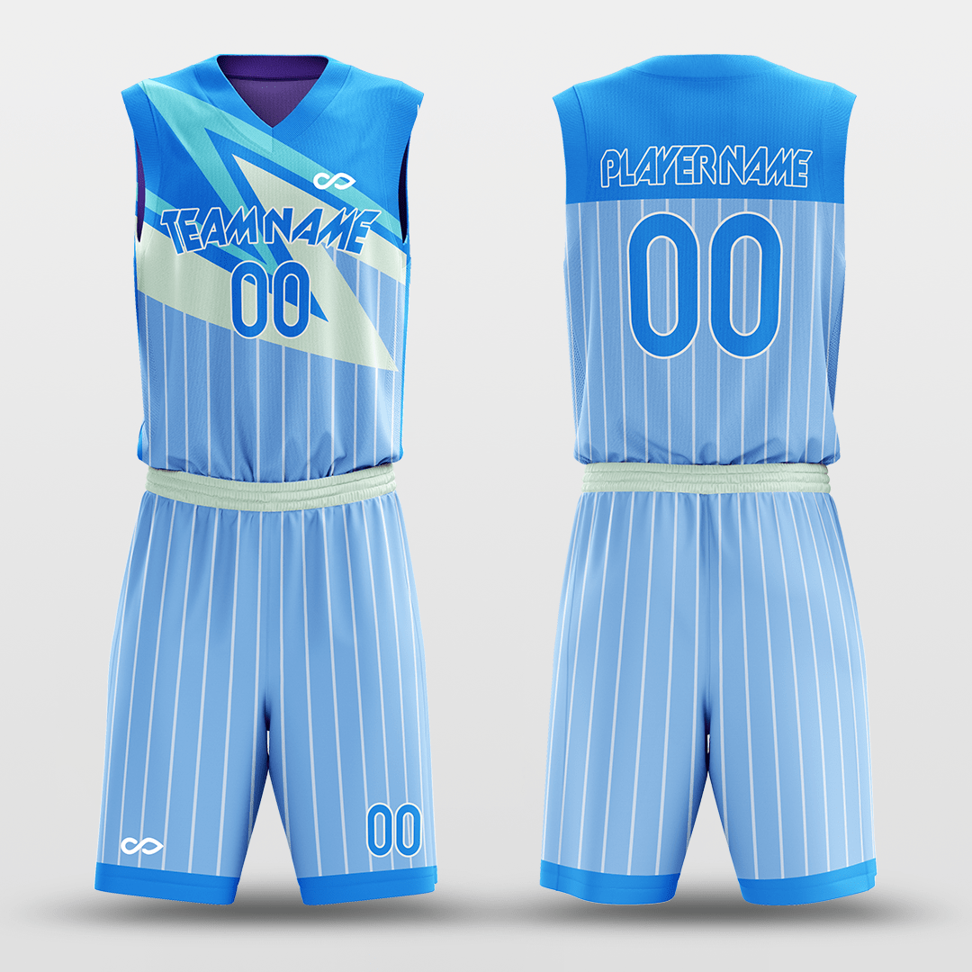 Blue Sky - Custom Reversible Sublimated Basketball Jersey Set-XTeamwear