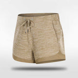 Khaki Custom Training Shorts Design