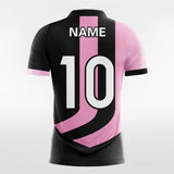 Custom Pink & Black Men's Sublimated Soccer Jersey
