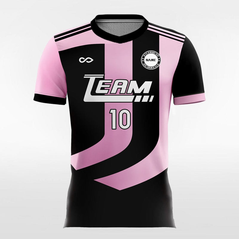 V Neck Soccer Jersey  High-Quality Pink Soccer Shirt - Lightningwear
