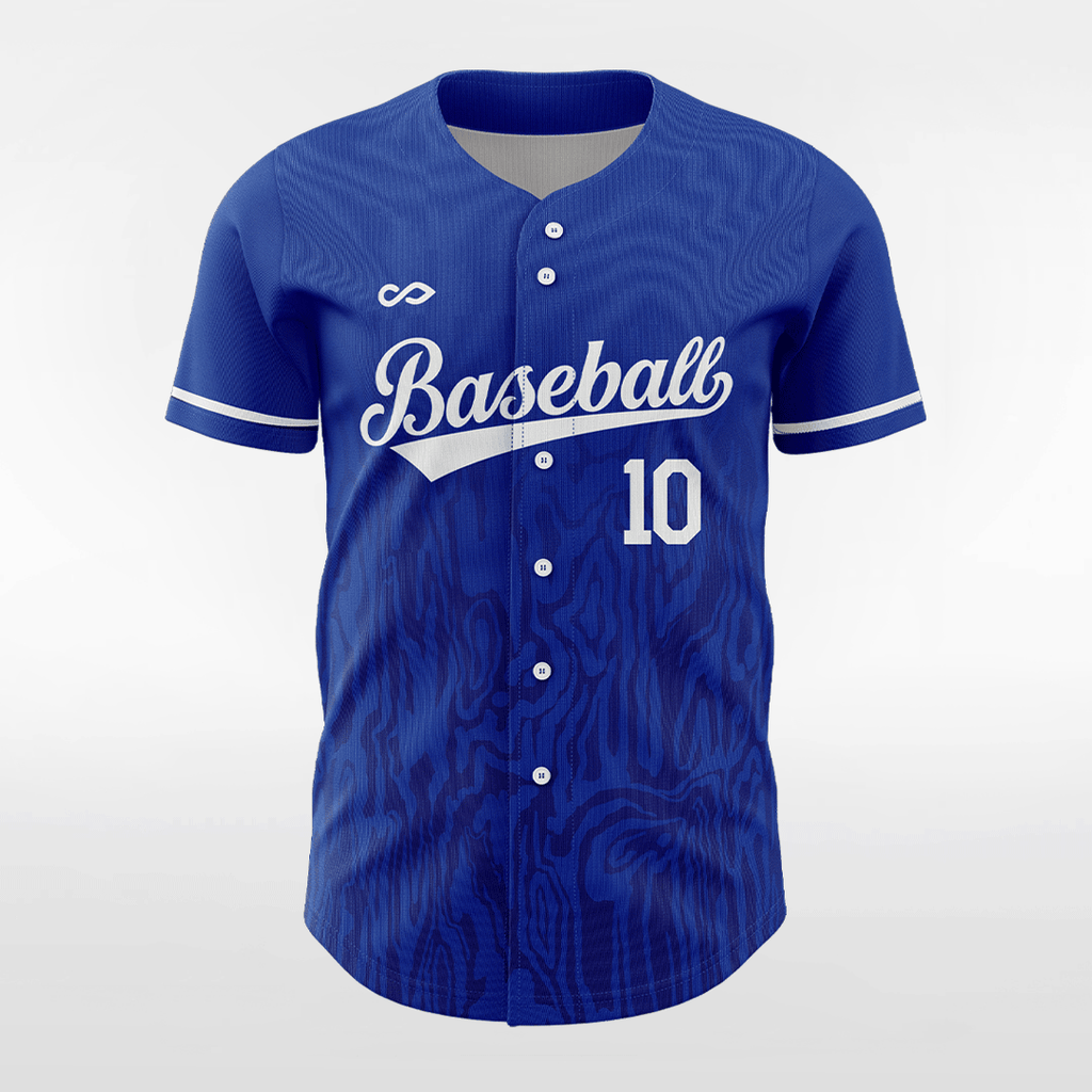 Annual Ring-Custom Sublimated Button Down Baseball Jersey-XTeamwear