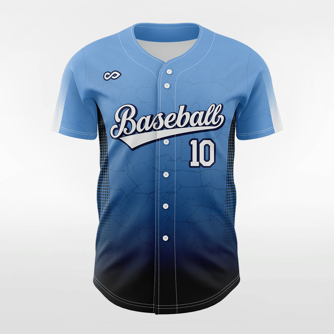 Tall Wall-Custom Sublimated Button Down Baseball Jersey-XTeamwear