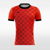 Red Checkerboard Soccer Jersey
