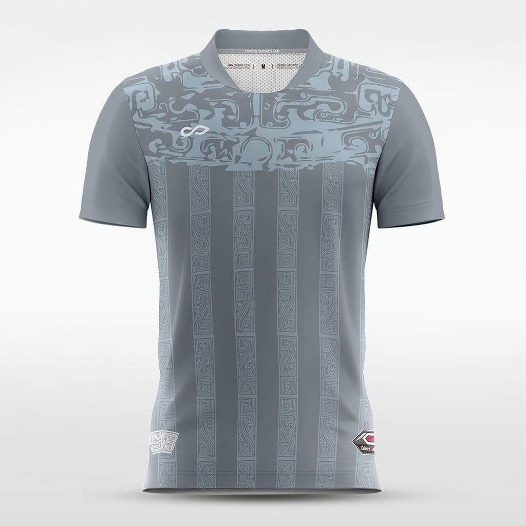 Gray Stripe Soccer Shirts