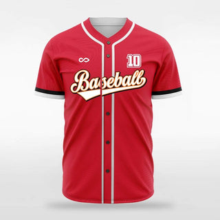 Red Sublimated Baseball Jersey