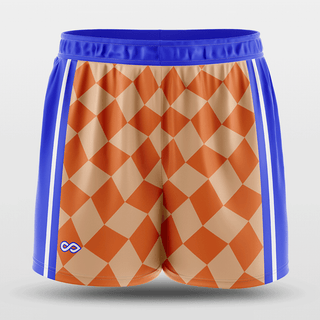 Checkerboard Youth Shorts Online Orange