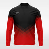 Red Continent Sublimated 1/4 Zip Top