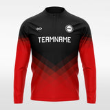 Red Continent Men 1/4 Zip Jersey for Team