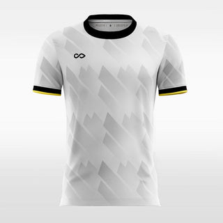 Custom White Gray Men's Sublimated Soccer Jersey