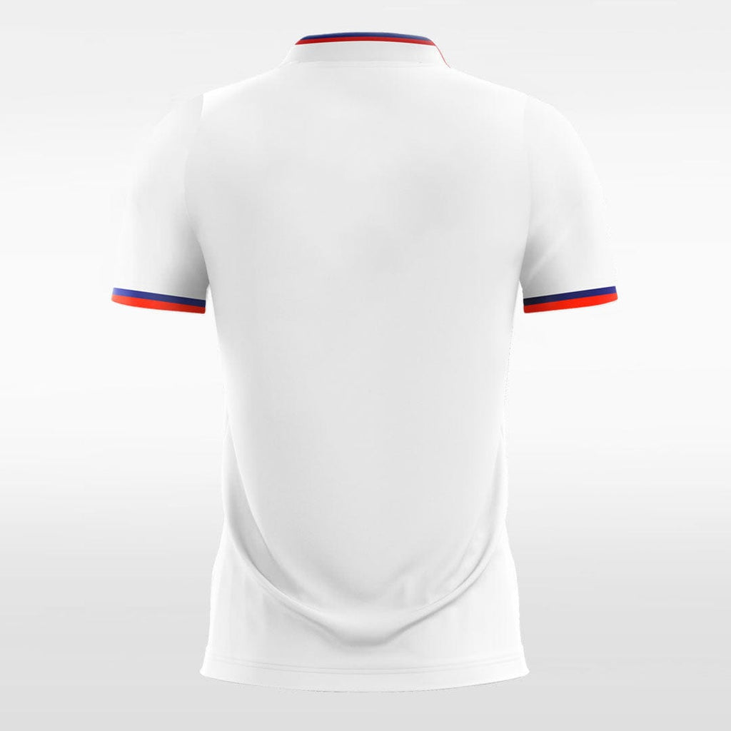 White Men's Team Soccer Jersey Design