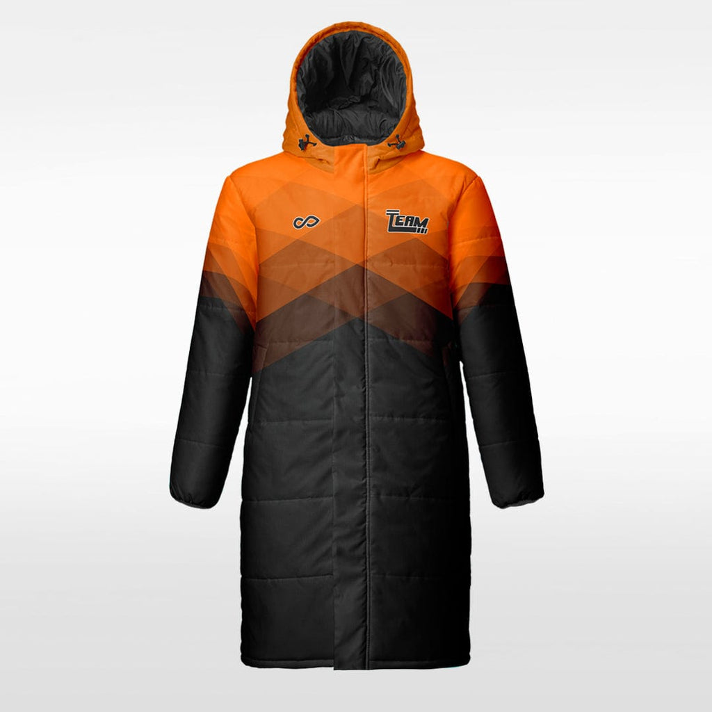 Continent Sublimated Long Coat Design Orange