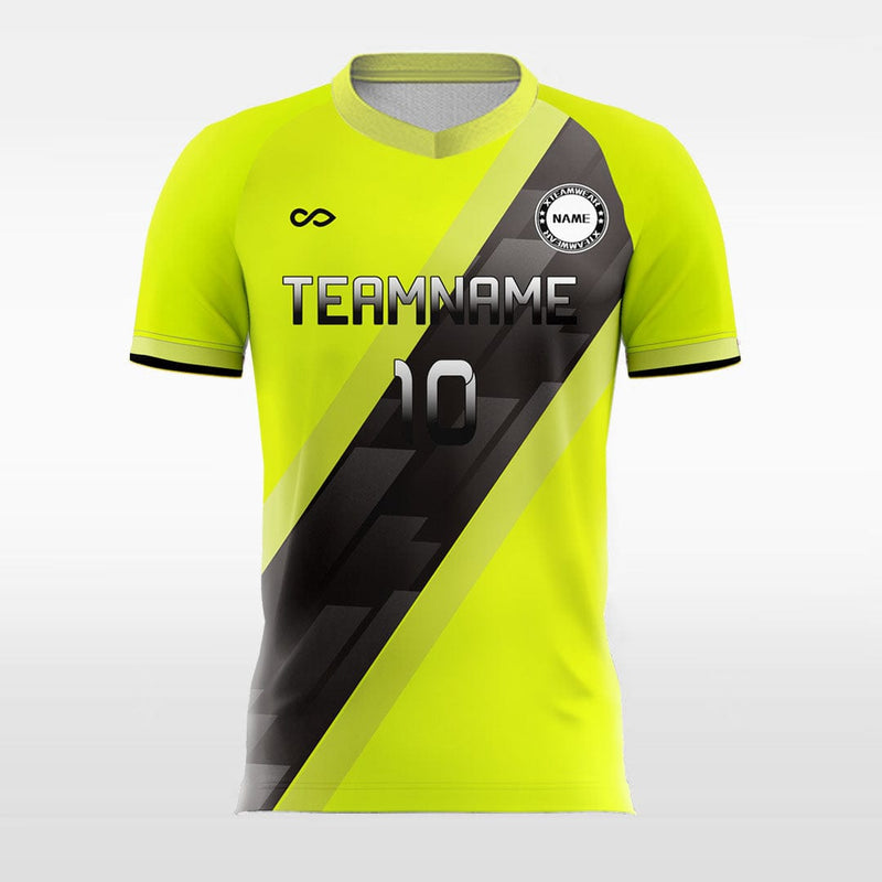 Yellow Thunder Customized Football Team Jersey Design