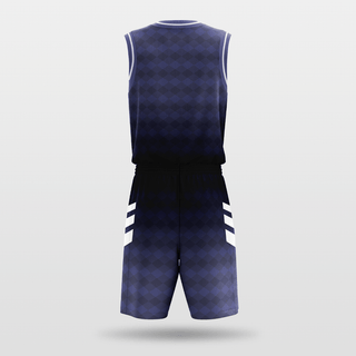 blue Mesh Basketball Jersey