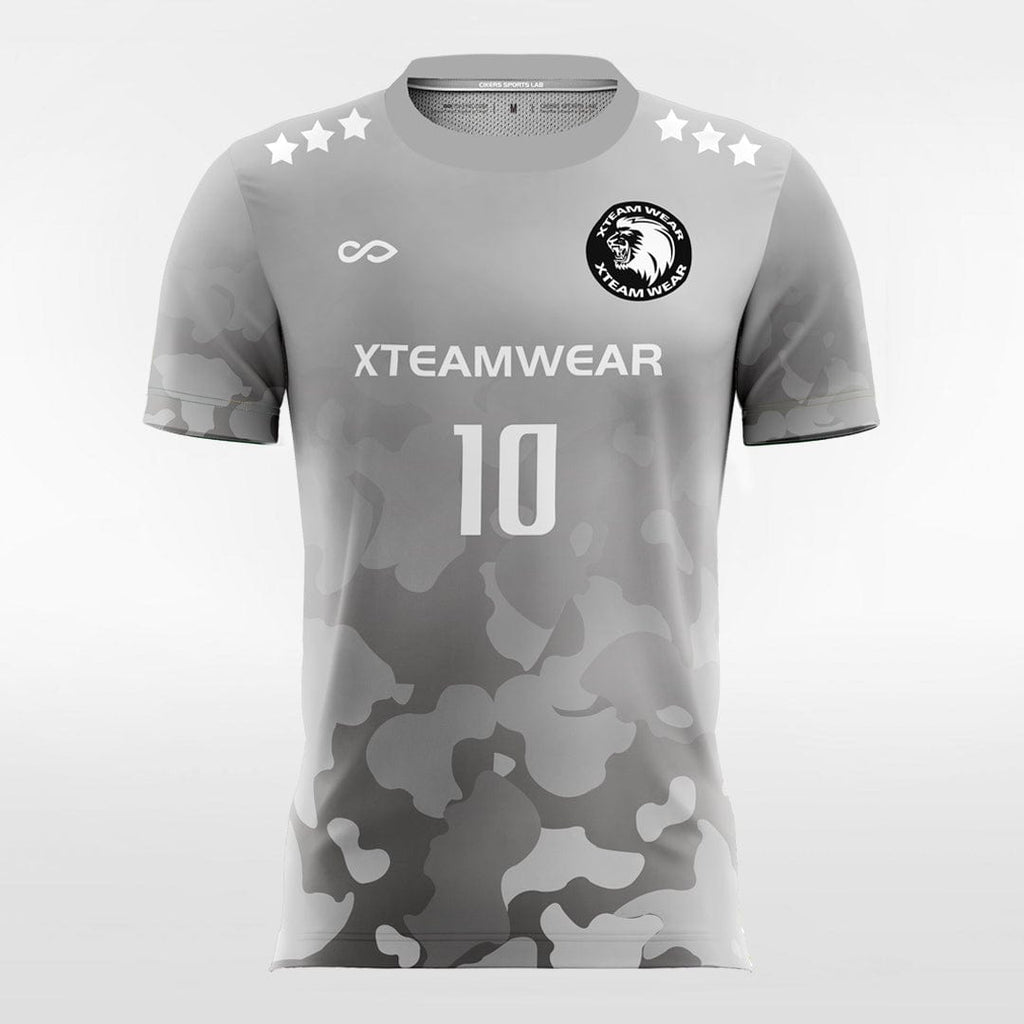 Silver Camouflage - Custom Soccer Jerseys Kit Sublimated Design-XTeamwear