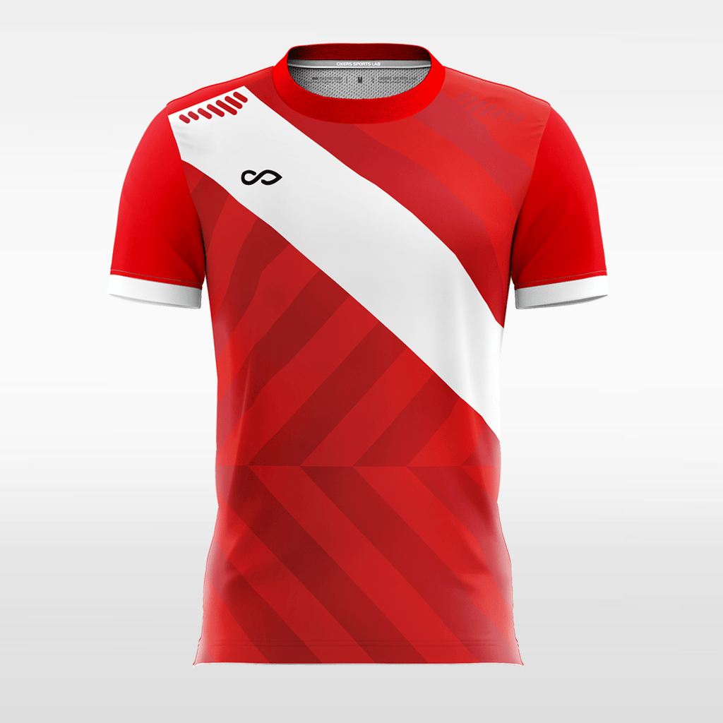 Custom Red Men's Soccer Jerseys