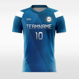 Blue Customized Men's Sublimated Soccer Jersey Design