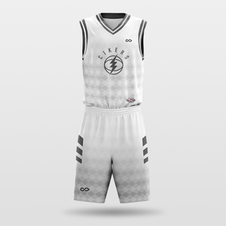 white Custom Basketball Jersey