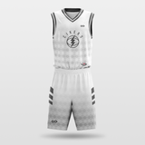 white Custom Basketball Jersey