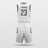 white Reversible Basketball Uniform