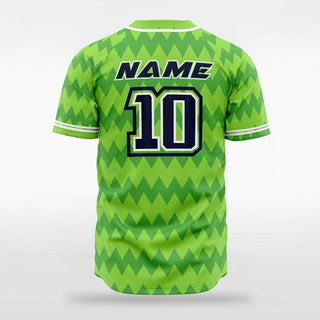 Green Custom Baseball Jersey