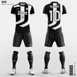 Black and White Soccer Uniforms