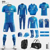 Blue Block - Custom Soccer Jerseys Kit Sublimated for Academy